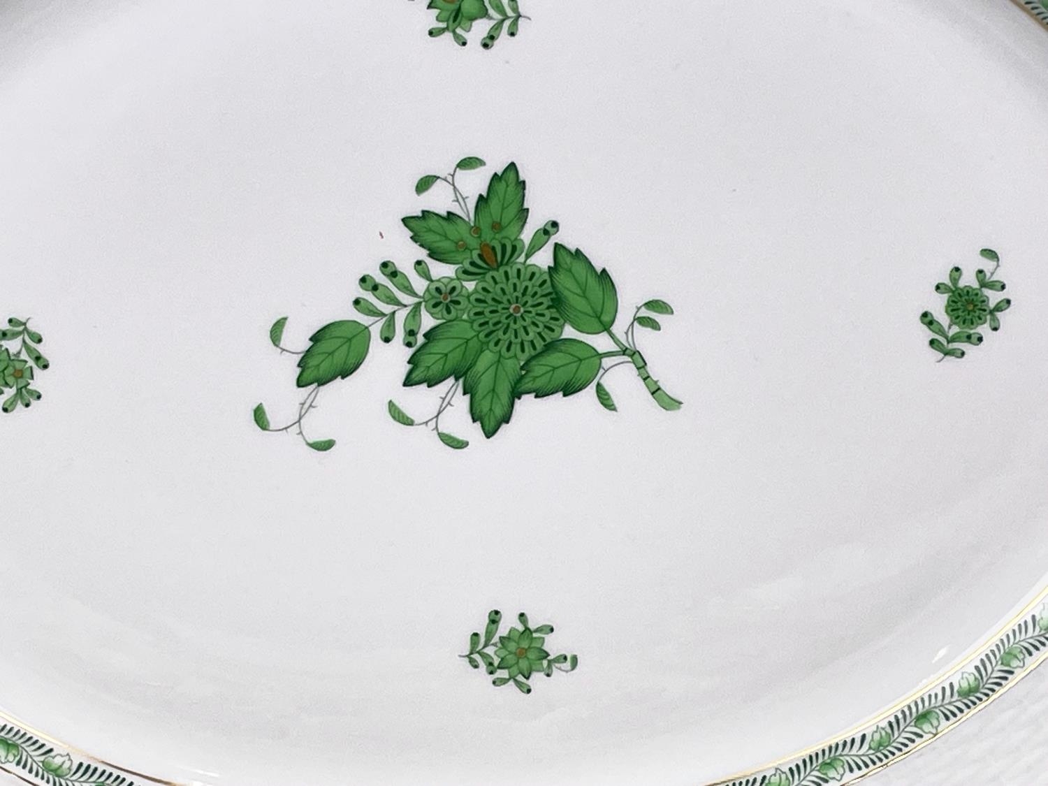 HEREND TEA/COFFEE SERVICE, Apponyi Chinese bouquet pattern comprising eight tea cups and saucers, - Image 7 of 12