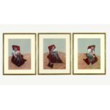FRANCIS BACON, Portrait of George Dyer, a set of three off set lithographs, printed by Maeght 1966