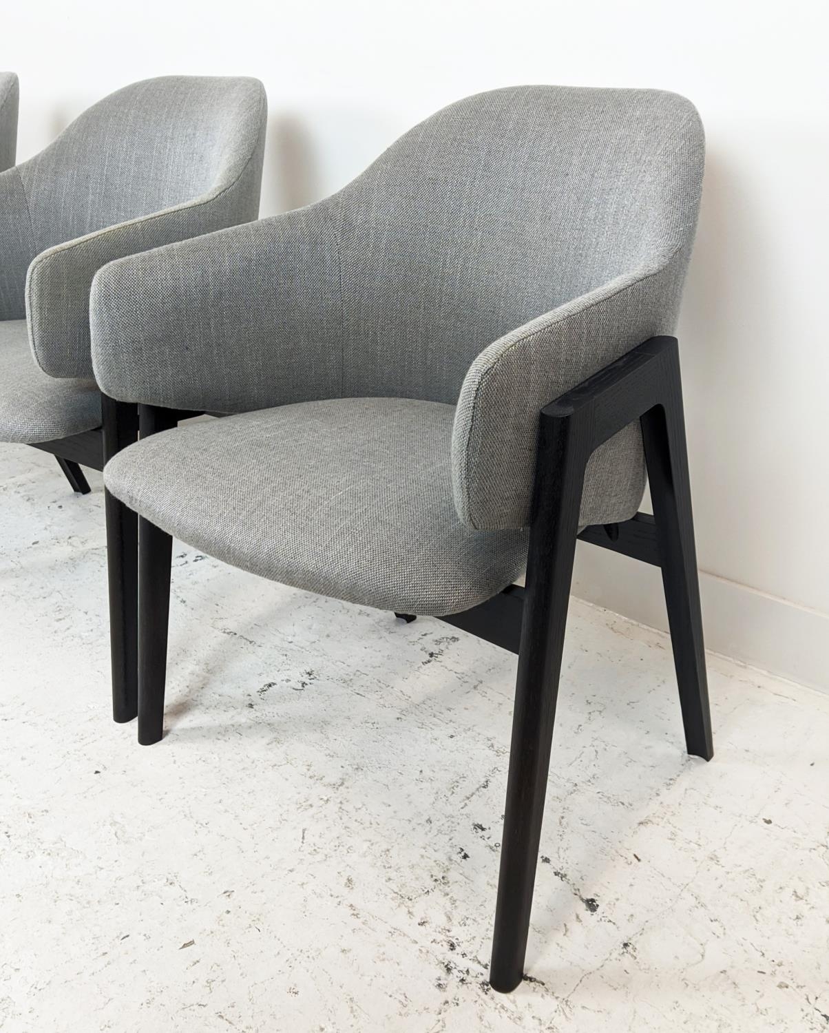 LINLEY SAVILLE DINING CHAIRS, a set of four, by Matthew Hilton, 80cm H approx. (4) - Image 6 of 11