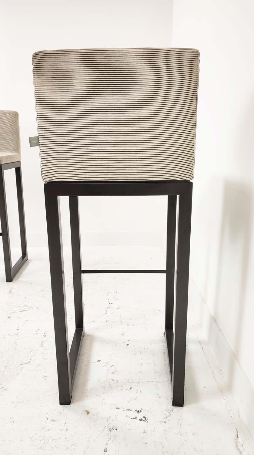 ARMANI CASA BAR STOOLS, a pair, 103cm H x 43cm x 45cm. (2) - Image 6 of 8