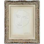 HENRI MATISSE, Angela la Motte, original lithograph on velin du Marais paper, printed by Draeger