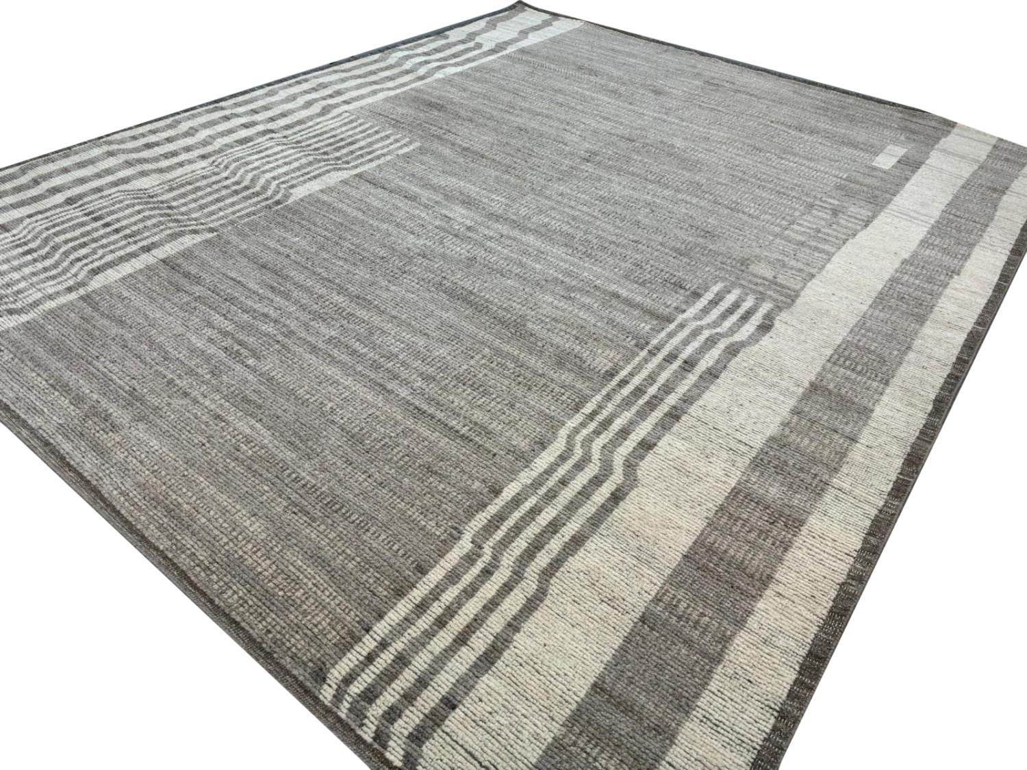 CONTEMPORARY MOROCCAN DESIGN WOOL CARPET, 305cm x 244cm. - Image 4 of 5