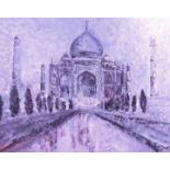 ANYA SAND, 'Taj Mahal', lithograph, 115cm x 122cm, framed.