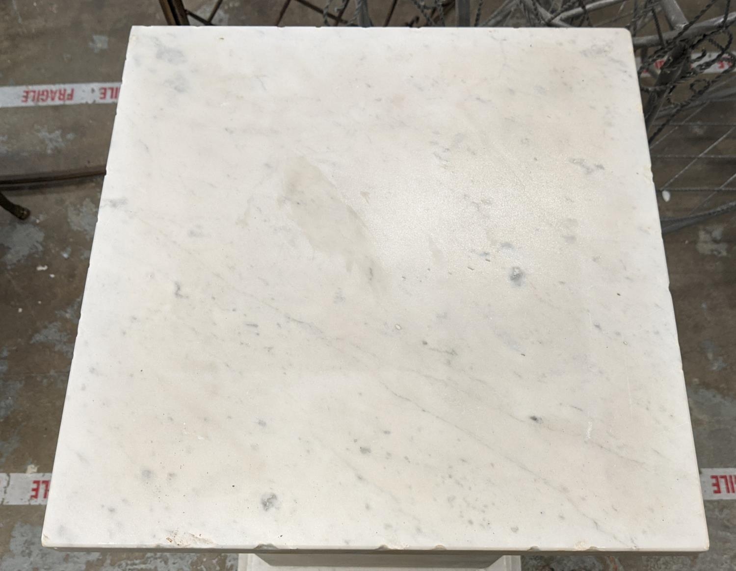 PEDESTAL, marble, 40cm x 40cm x 75.5cm. - Image 3 of 5