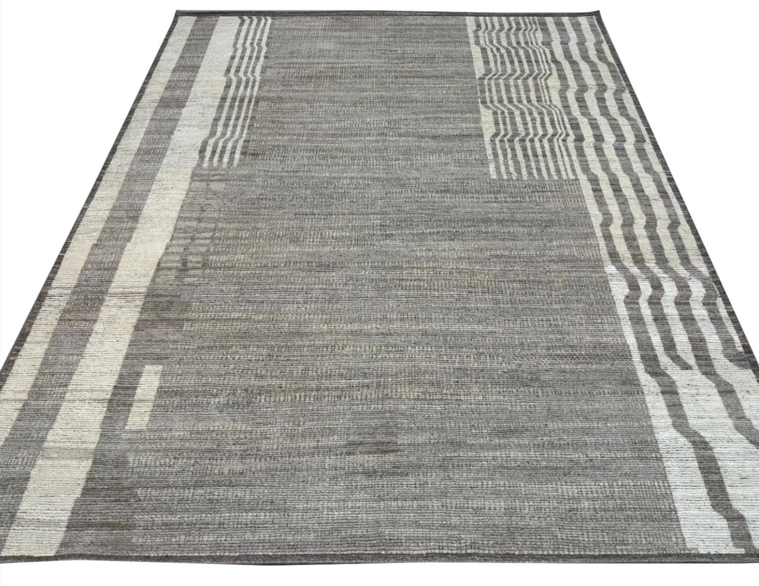 CONTEMPORARY MOROCCAN DESIGN WOOL CARPET, 305cm x 244cm. - Image 2 of 5