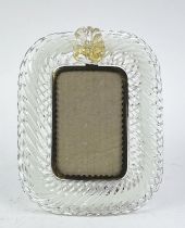 BAROVIER AND TOSO PICTURE FRAME, Mid-Century 24cm H x 18cm.