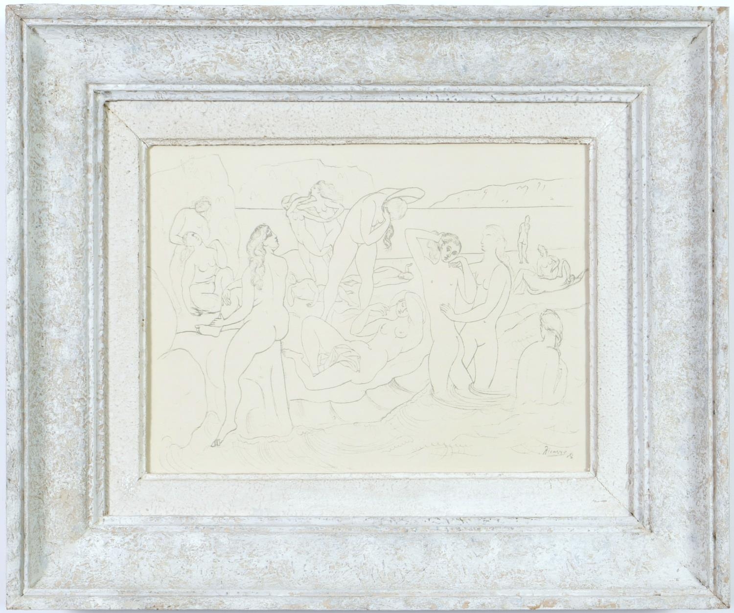 PABLO PICASSO, Bthers, signed in the plate, rare pochoir & lithograph edition: 500 – 1946 Ref: