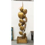 ATTRIBUTED TO GALERIE MAISON ET JARDIN FICUS TREE FLOOR LAMP, 175cm H approx, 45cm wide and 25 cm