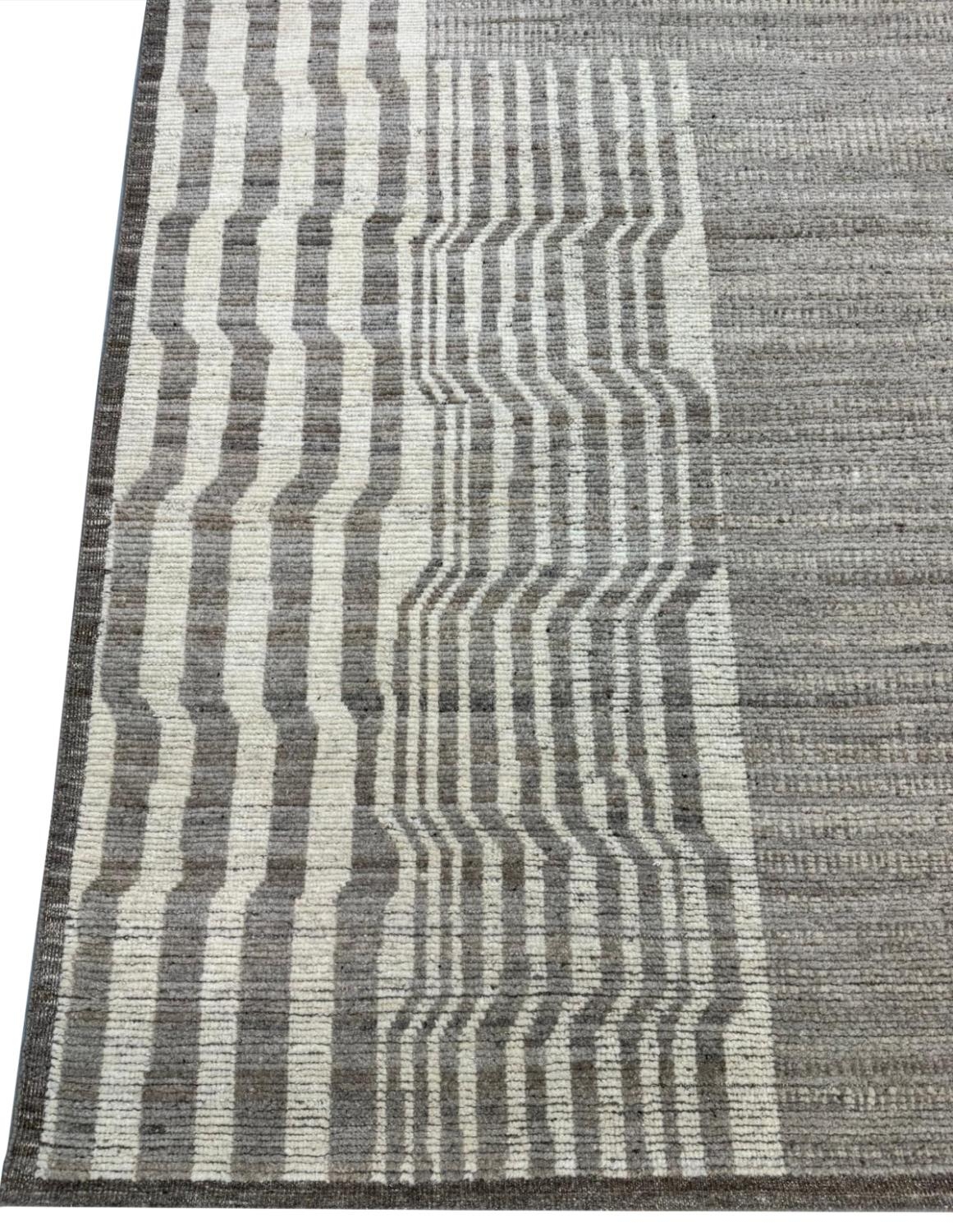 CONTEMPORARY MOROCCAN DESIGN WOOL CARPET, 305cm x 244cm. - Image 3 of 5