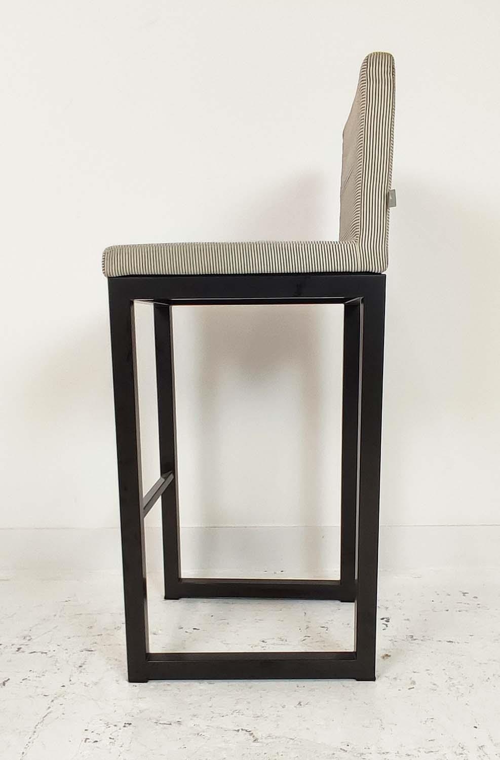 ARMANI CASA BAR STOOLS, a pair, 103cm H x 43cm x 45cm. (2) - Image 2 of 8