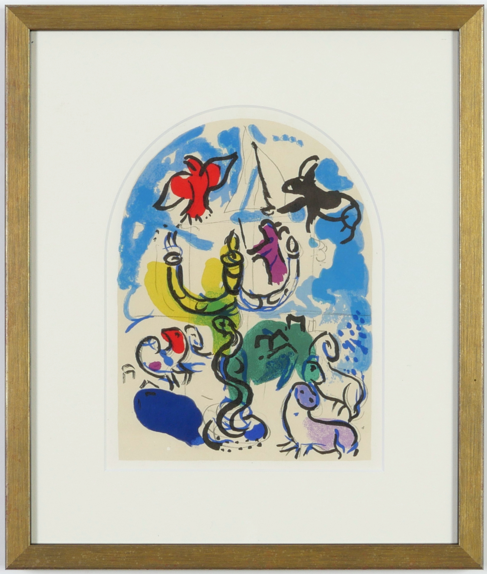 MARC CHAGALL, The Twelve Tribes, twelve lithographs in colour, printed in Paris by Mourlot 1962, - Image 8 of 13