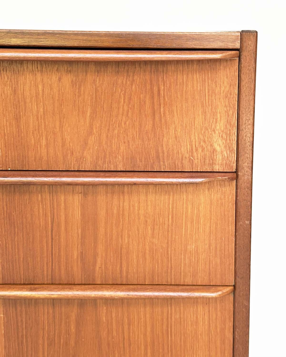 DANISH CHEST, 1970s teak with six long drawers with integral handles, 78cm W x 40cm D x 81cm H. - Image 5 of 15