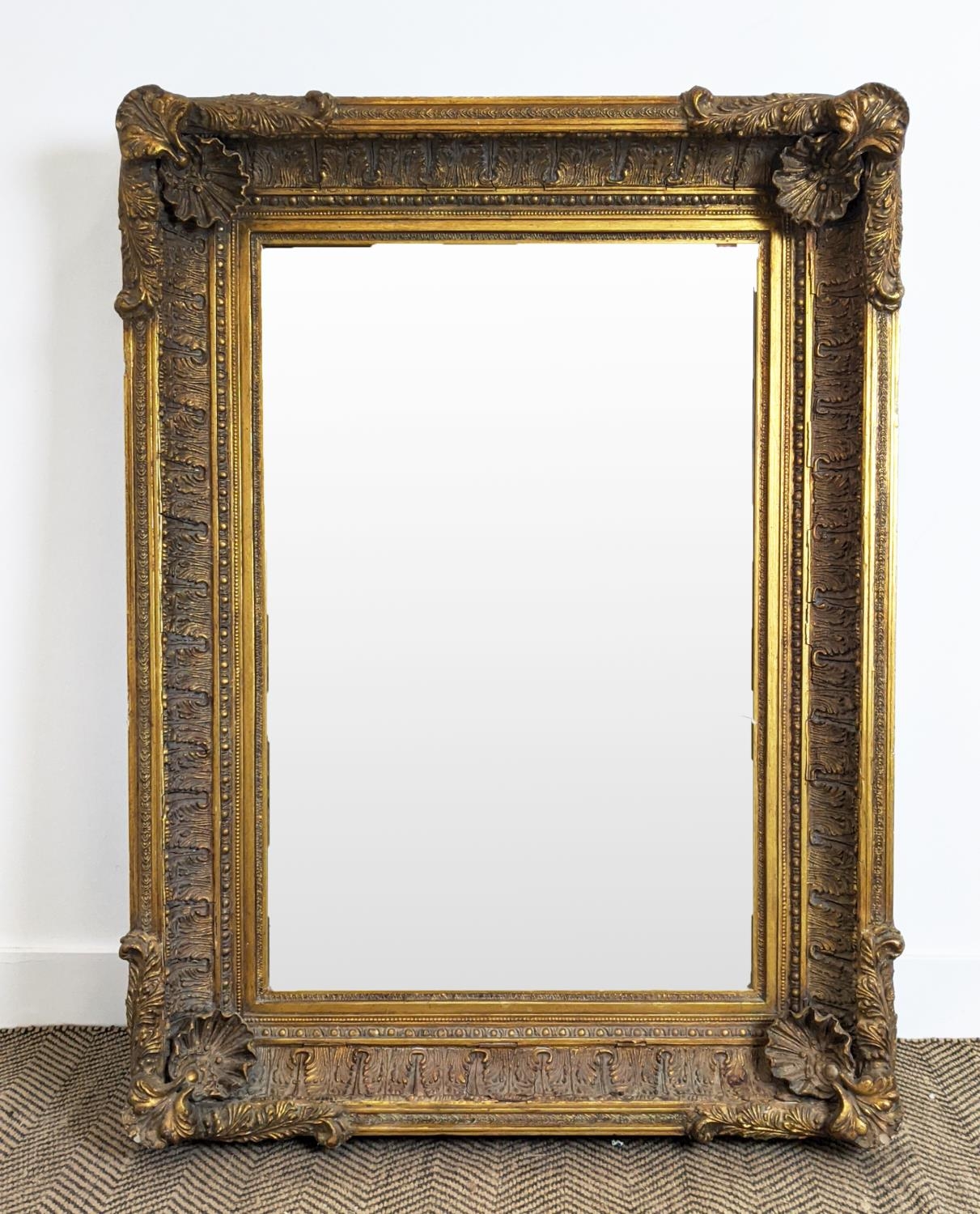 WALL MIRROR, 19th century style gilt framed with shell and leaf decoration, 121cm x 88cm. - Image 4 of 16