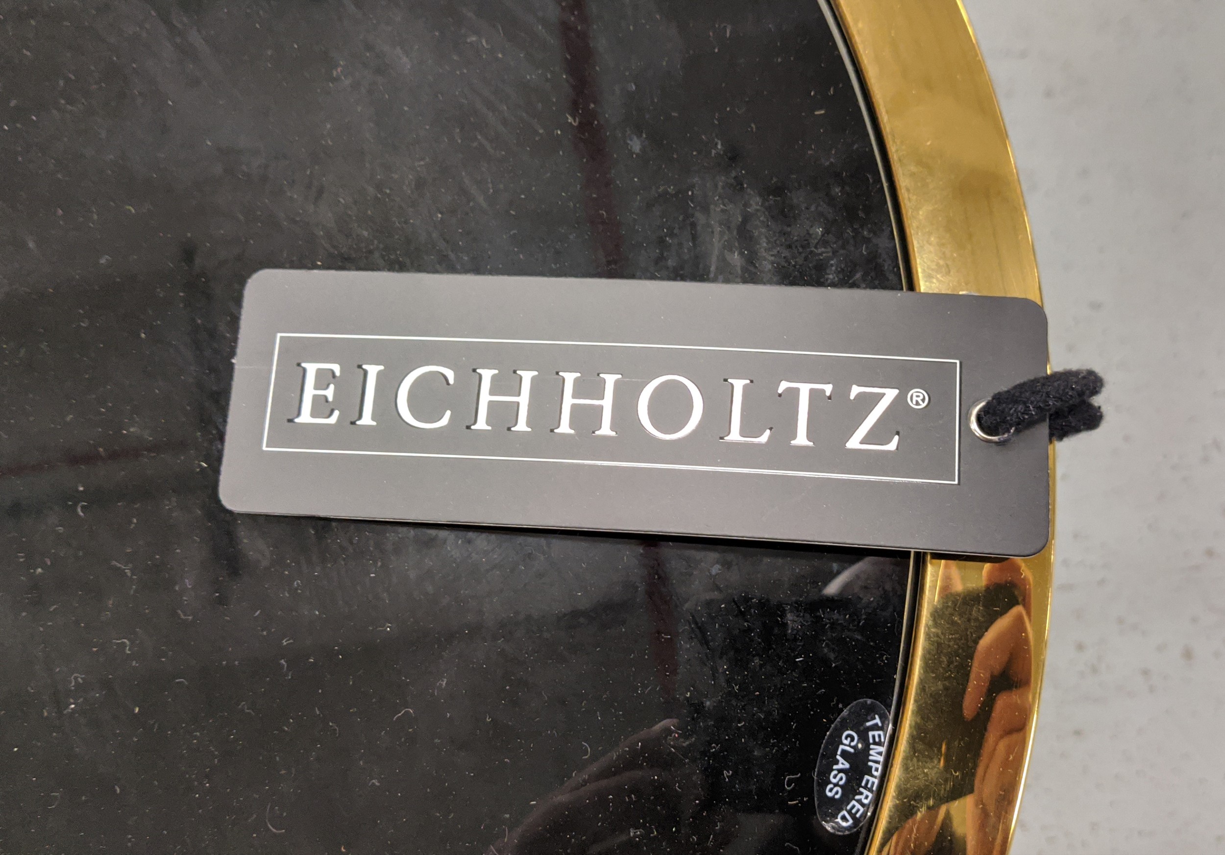 EICHHOLTZ 'NESTOR' SIDE TABLES, a set of two, the black glass tops, largest 55cm W x 46cm H. (2) - Bild 6 aus 6