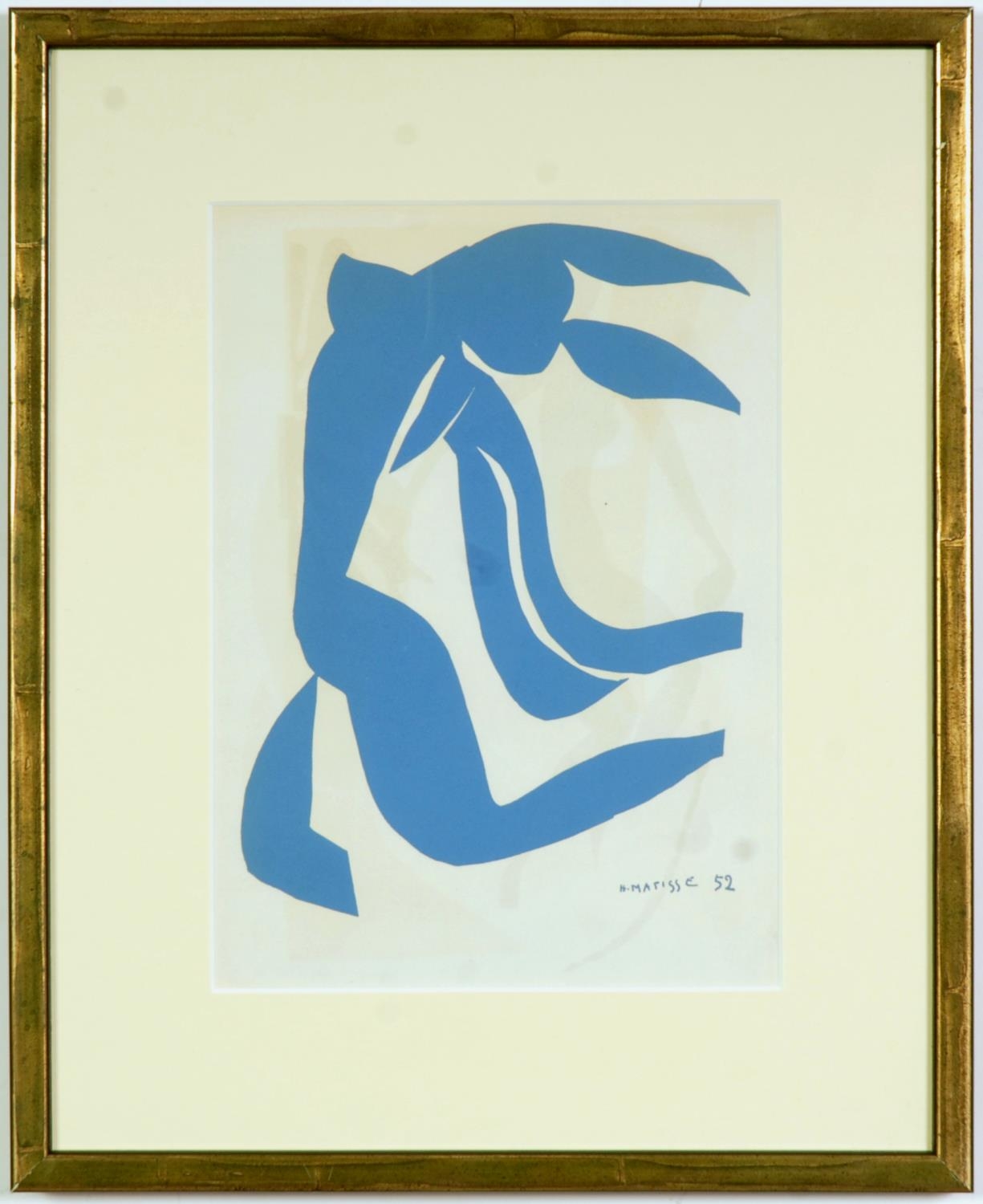 HENRI MATISSE, blue nudes, a set of four lithographs, 1960, 33cm x 25cm each. - Bild 4 aus 5