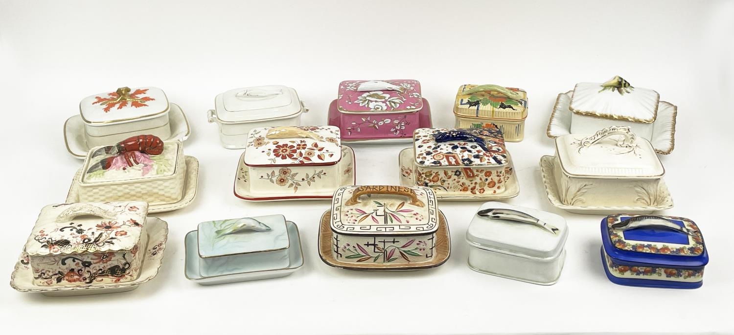 SARDINE DISHES, a collection of fourteen, various designs and patterns. (14) - Image 3 of 45