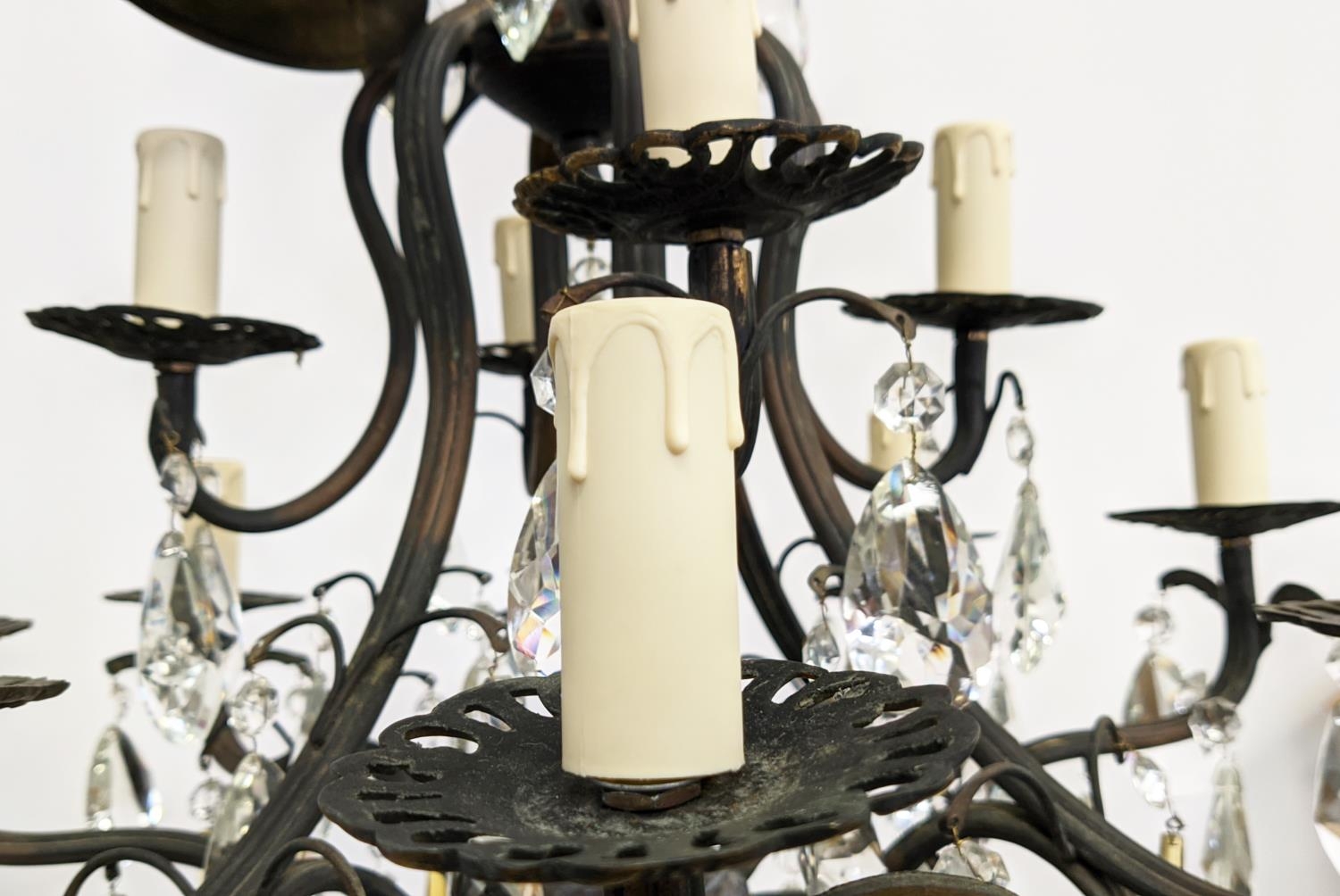 CHANDELIER, similar to previous lot fitted with twelve lights, 50cm W x 110cm H, including chain. - Image 10 of 14