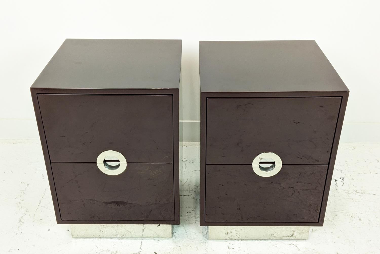 TALISMAN BESPOKE SIDE CHESTS, a pair, 45cm x 45cm 65.5cm. - Image 2 of 9