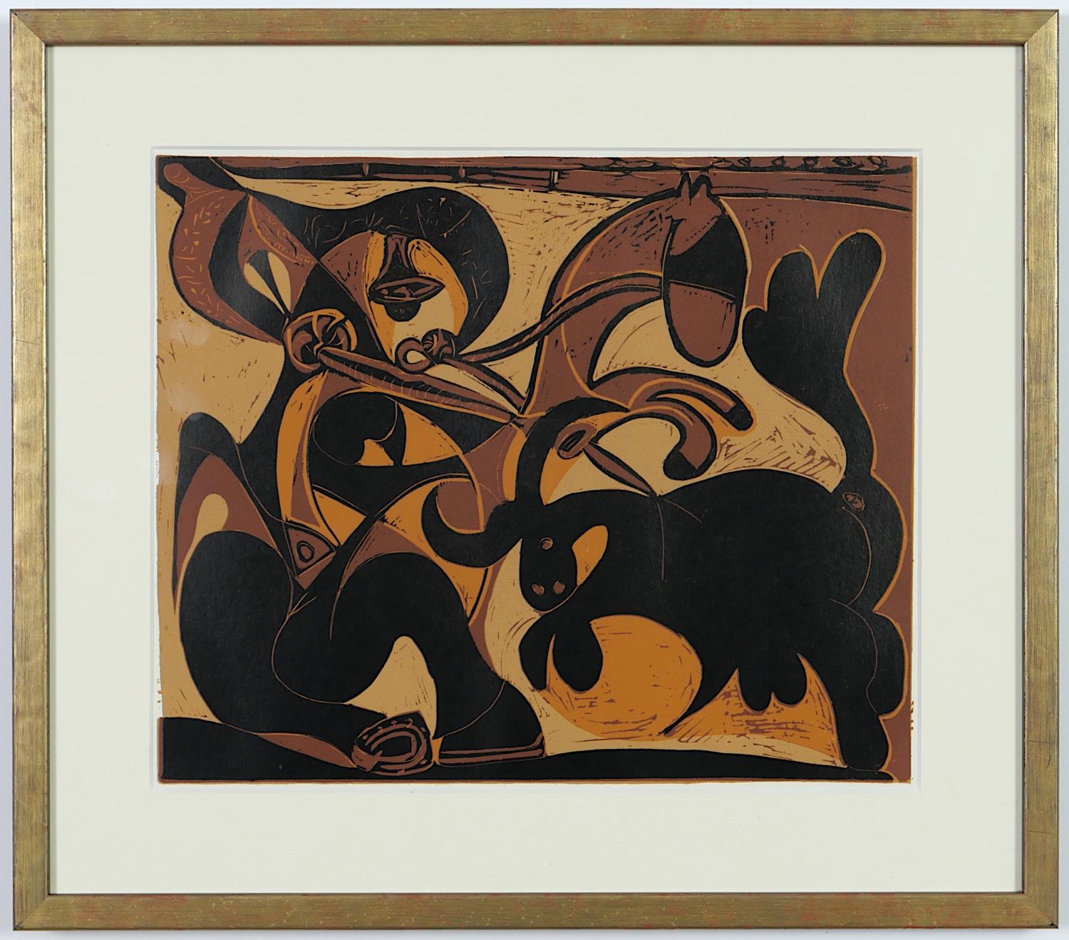 PABLO PICASSO, a set of four linocuts, 1962, suite linogravures, 32.5cm x 27cm. - Image 4 of 5