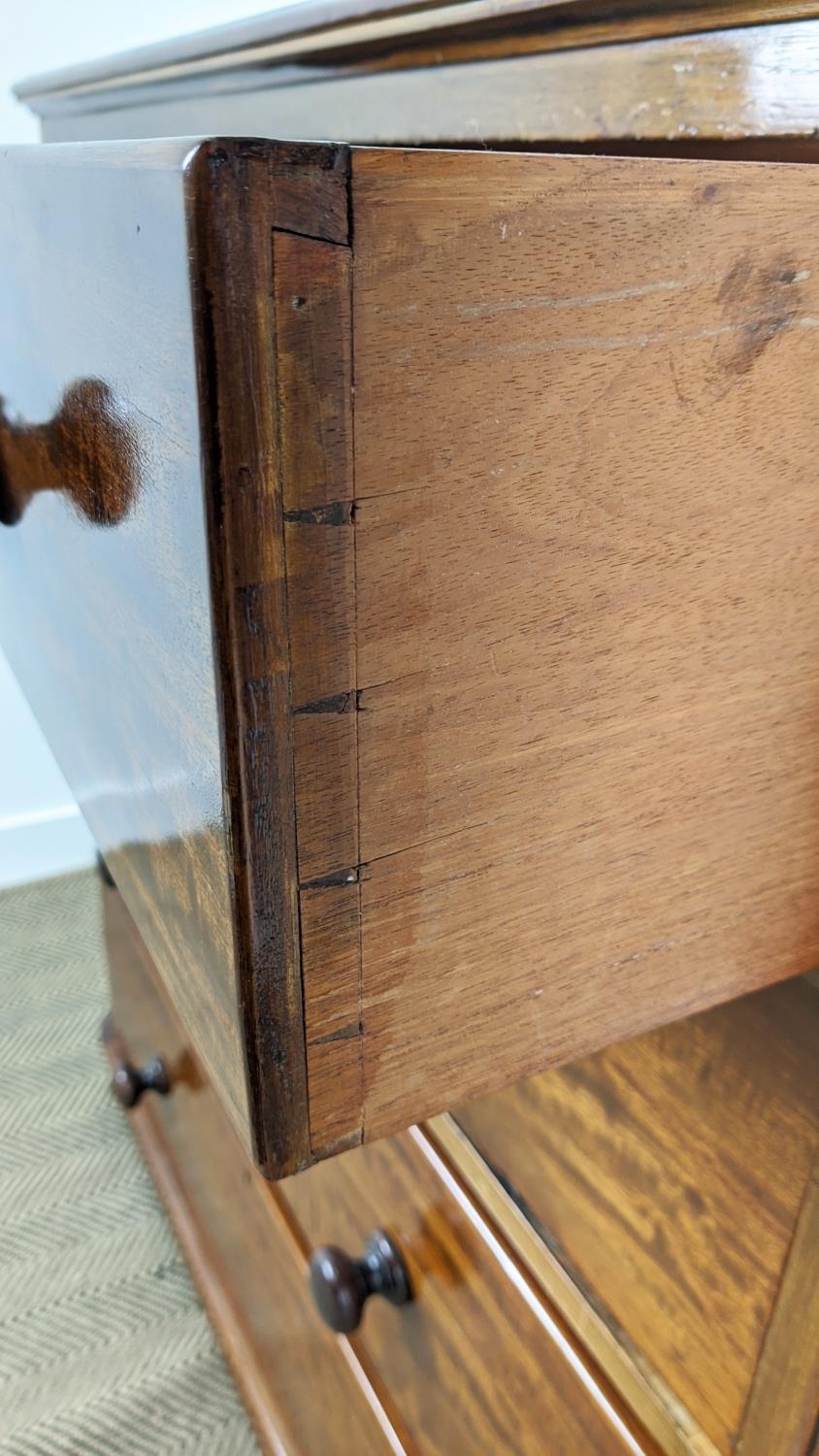 CHEST, Victorian mahogany with five drawers, 119cm H x 120cm x 50cm. - Bild 16 aus 20