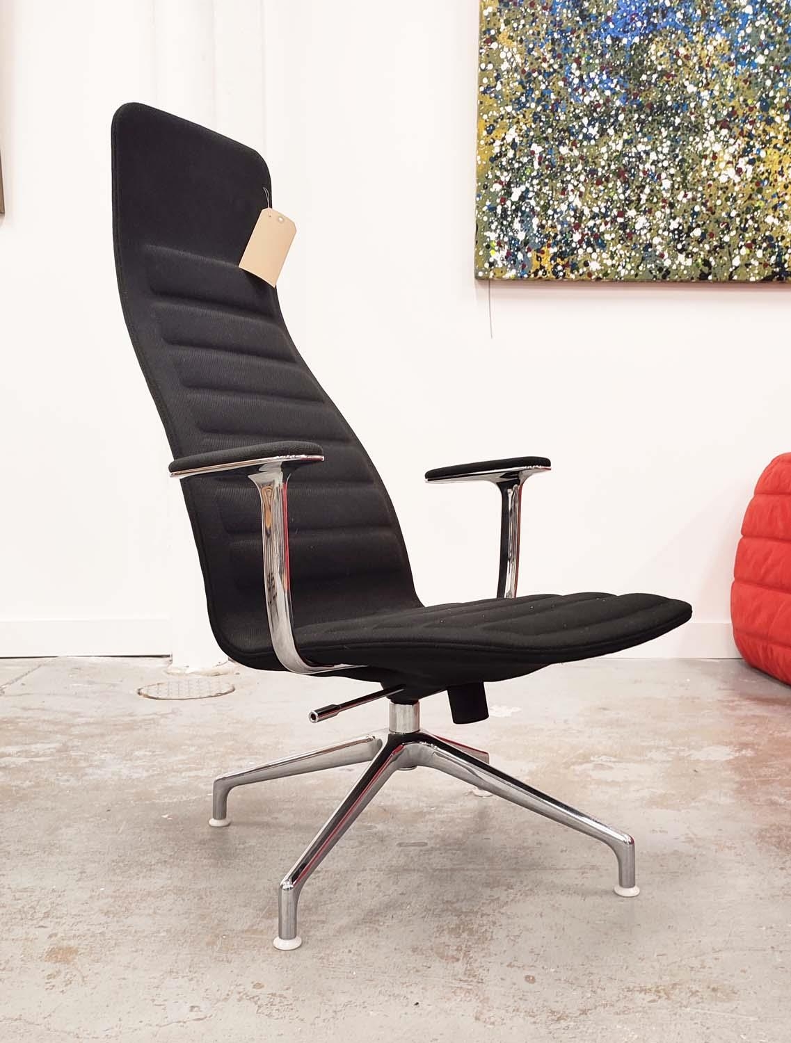 CAPPELLINI LOTUS CHAIR, by Jasper Morrison, black fabric, 67cm W x 110cm H. - Image 2 of 6