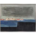 G. BAXTER (20th century British), 'Coastal landscape', oil on board, 92cm x 122cm, framed.