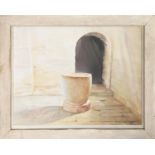 YVONNE HAWKER (b. 1956), 'Awaiting the Baptism' 1992, watercolour, 45cm x 56cm, Redfern Gallery