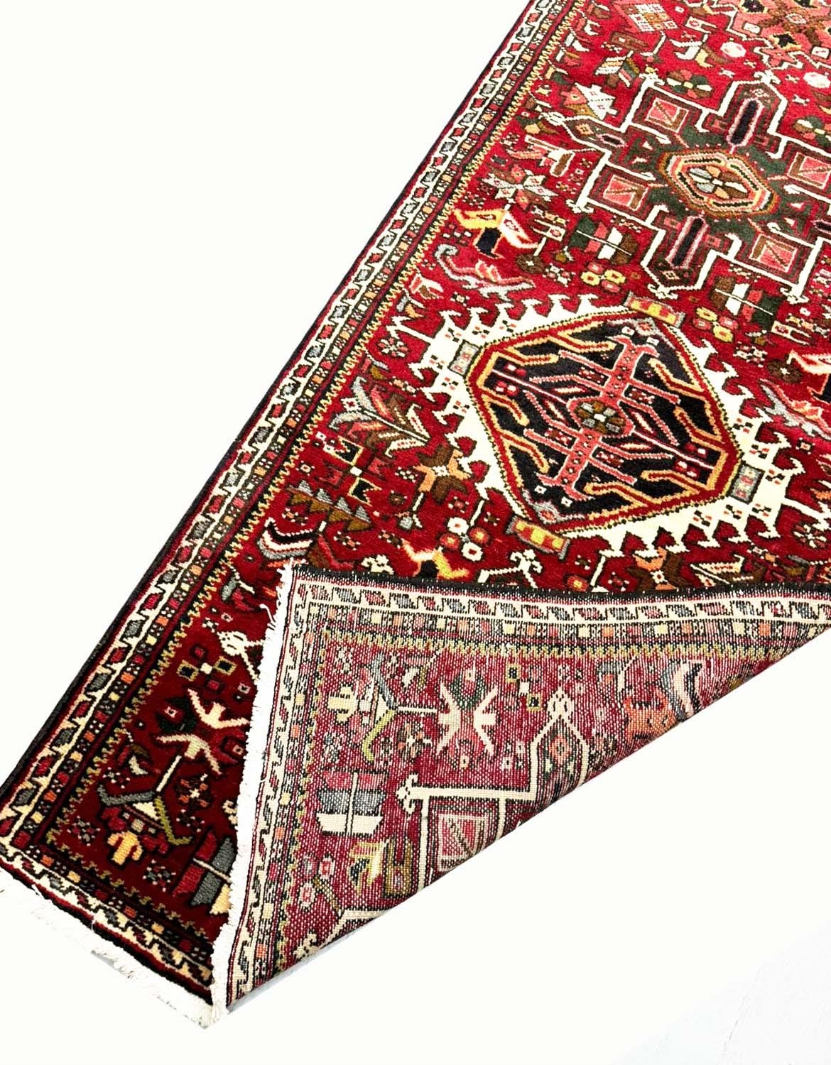 PERSIAN KARAJA LONG RUNNER, 345cm x 80cm. - Image 2 of 4