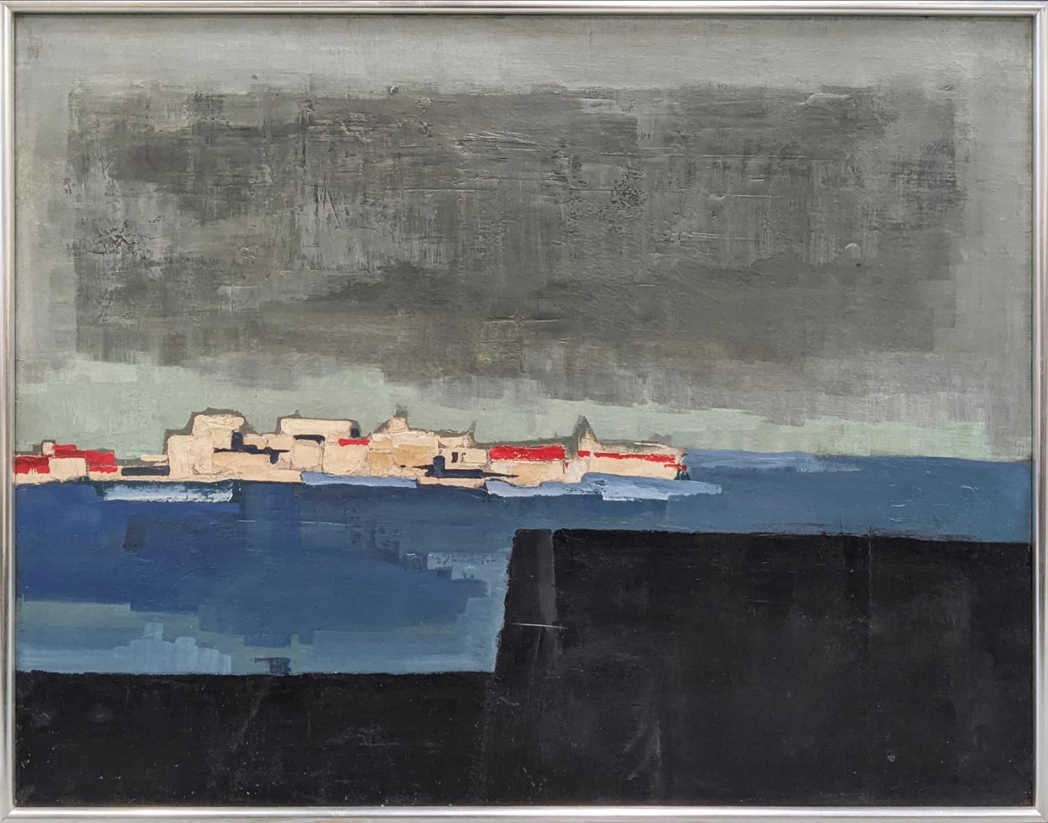 G. BAXTER (20th century British), 'Coastal landscape', oil on board, 92cm x 122cm, framed. - Image 2 of 10