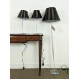 LUCEPLAN CONSTANZA FLOOR LAMP AND A PAIR OF TABLE LAMPS, by Paolo Rizzato, floor lamp 148cm tall,