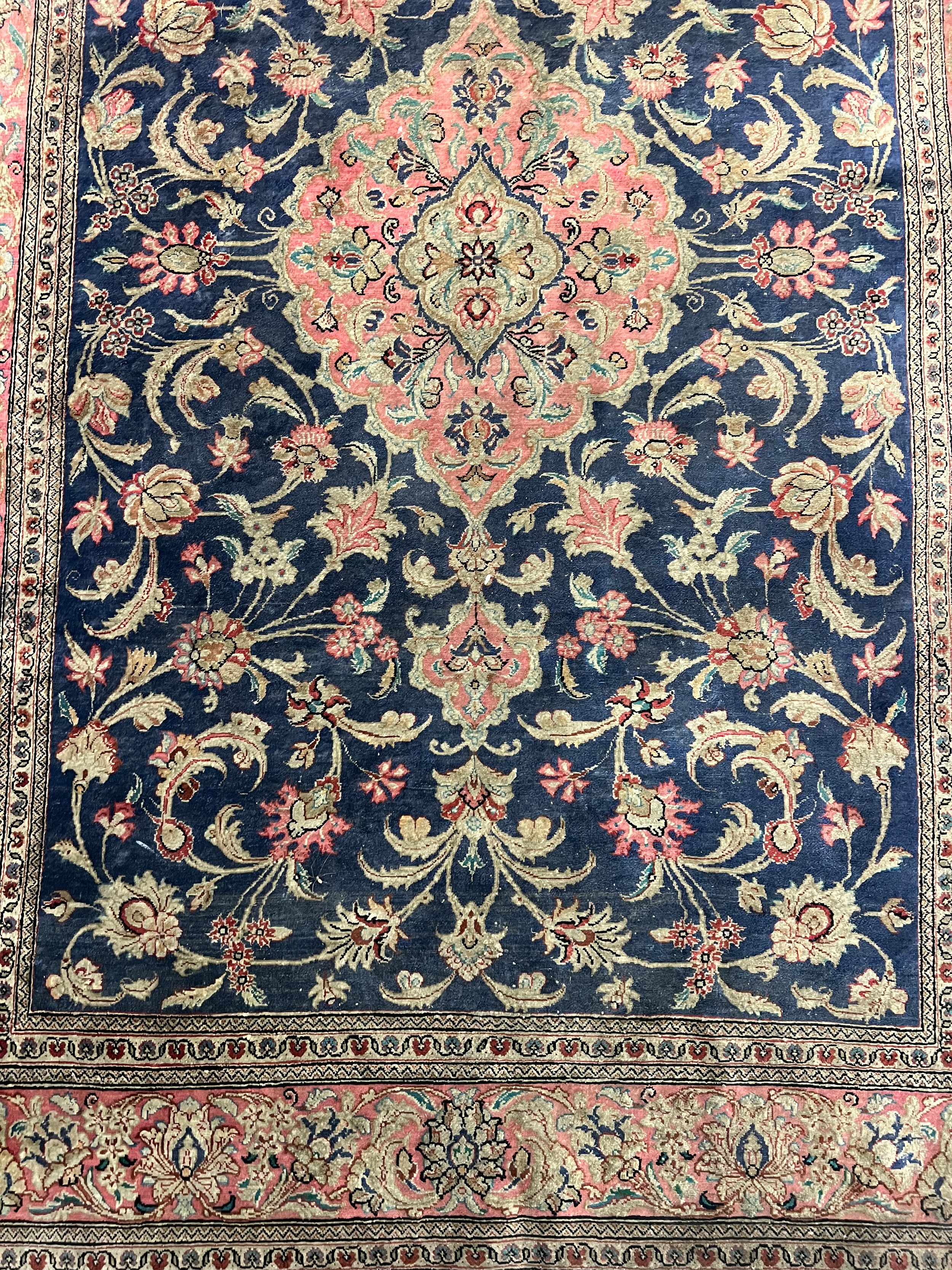 PERSIAN SILK RUG, 151cm x 101cm. - Image 2 of 4