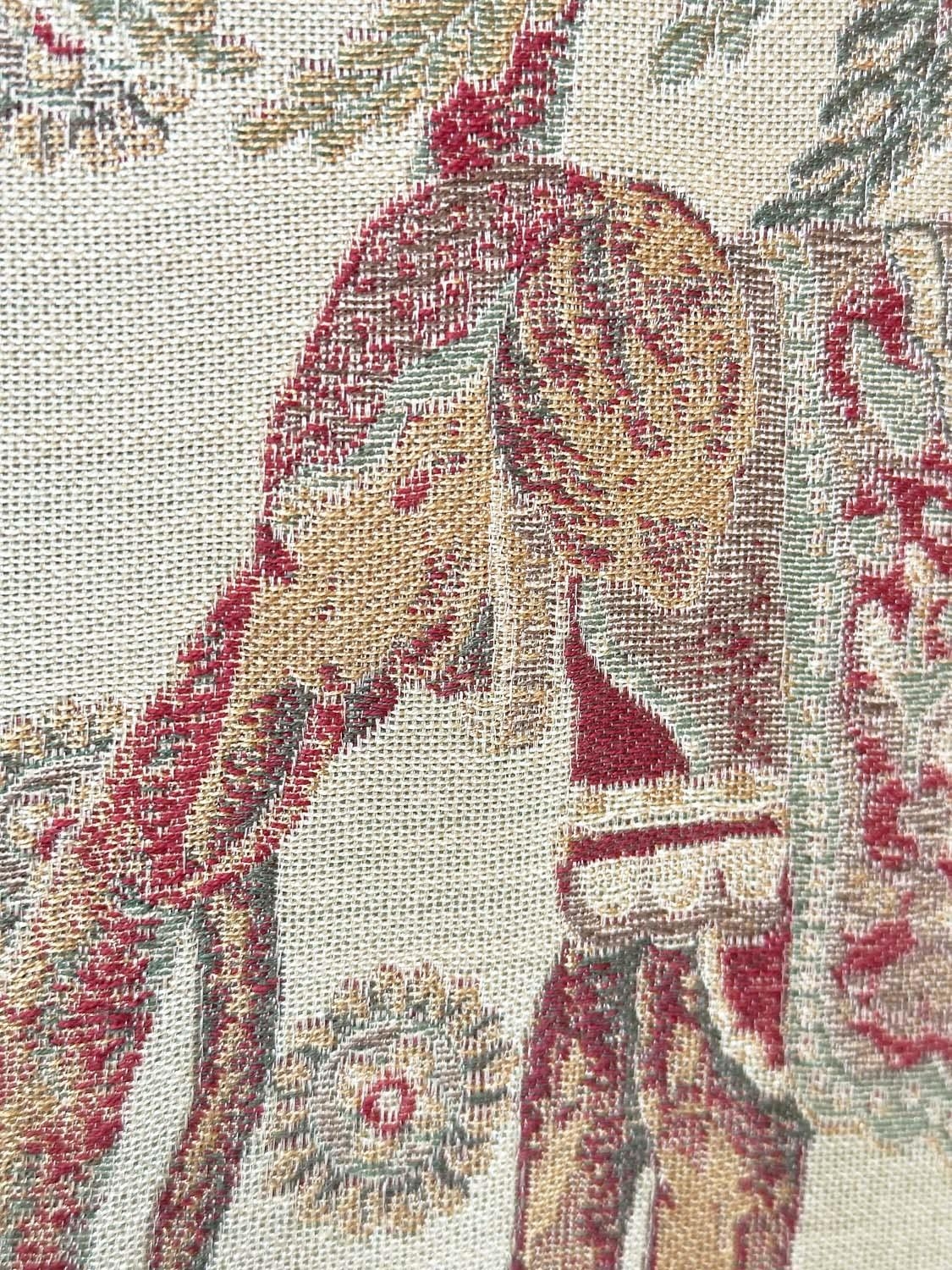 SCREEN, three fold arched 'Raj' fabric, upholstered with elephants and palm trees and brass studded, - Bild 32 aus 38