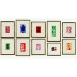 HENRI MATISSE, a set of ten rare hand coloured pochoir, after the decoupage, edition 1000, published