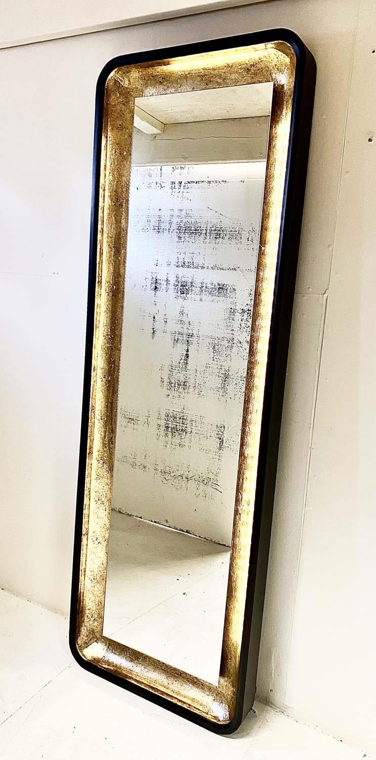 WALL MIRROR, light up detail, 180cm high, 60cm.