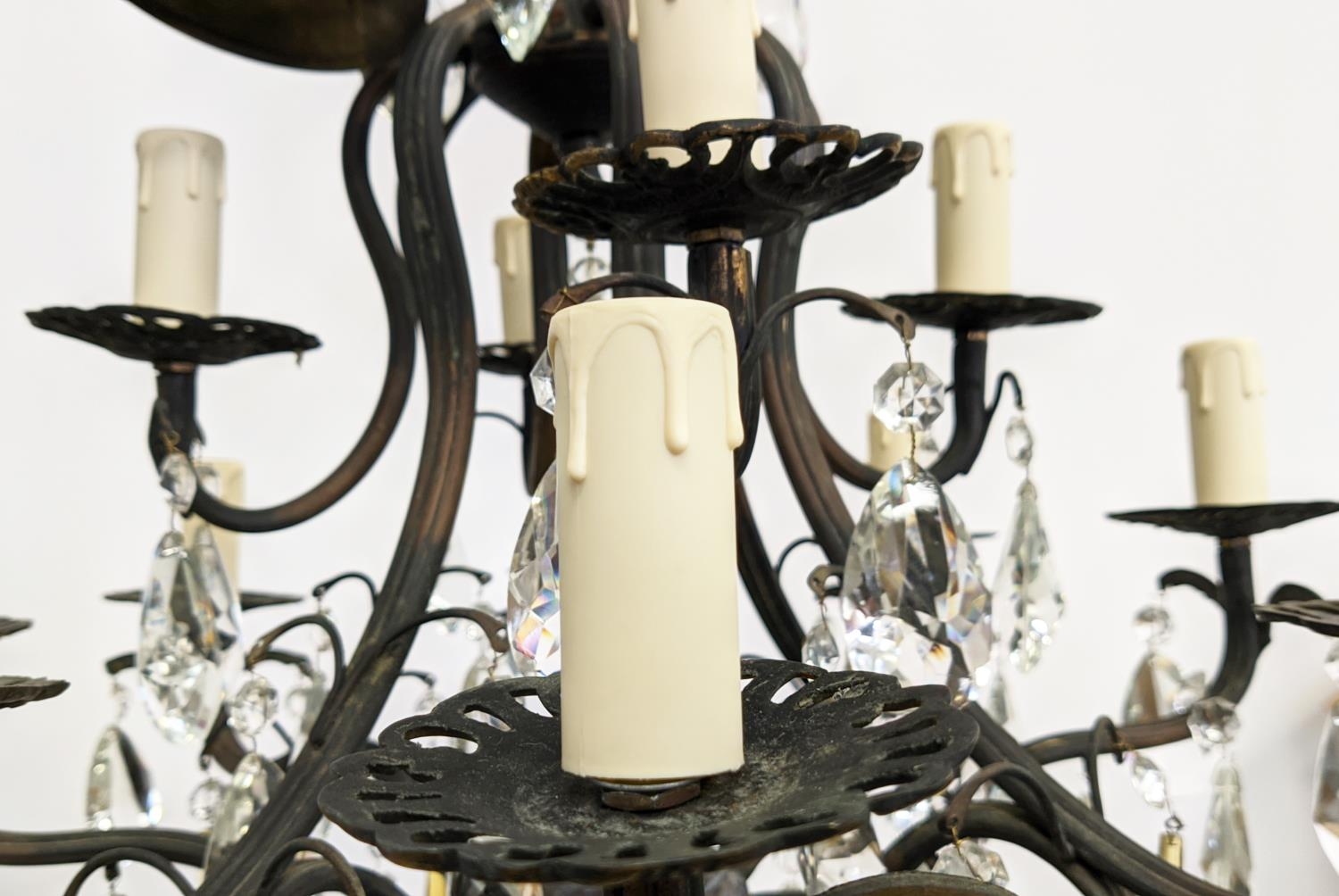 CHANDELIER, similar to previous lot fitted with twelve lights, 50cm W x 110cm H, including chain. - Image 9 of 14