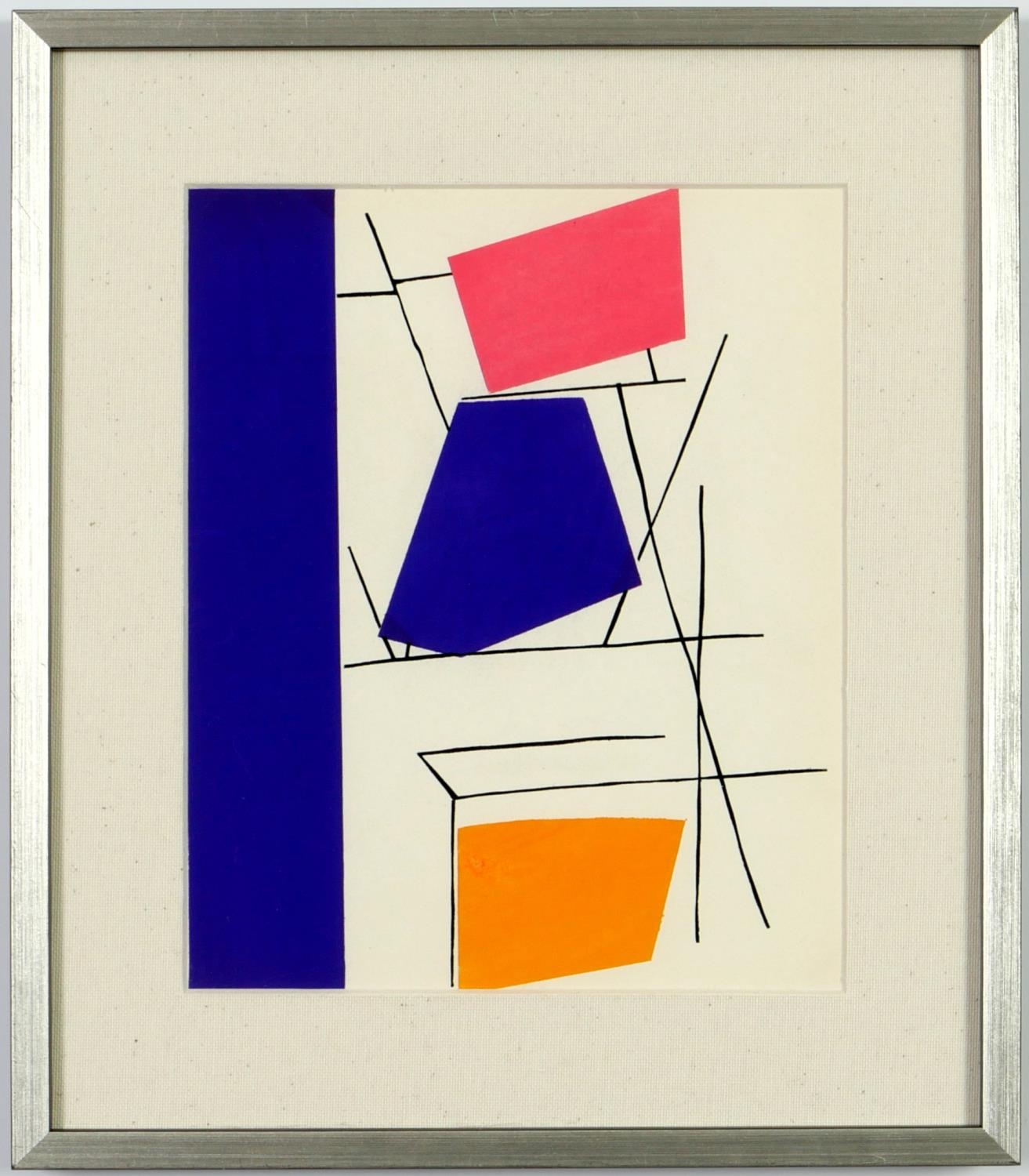 A SET OF NINE ABSTRACT POCHOIR, edition 1500, 1952, Alberto Magnelli et al, 22.5cm x 17.5cm each. ( - Image 5 of 10