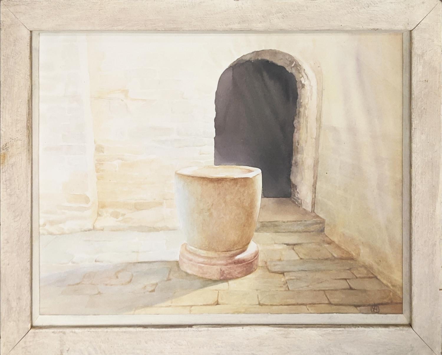 YVONNE HAWKER (b. 1956), 'Awaiting the Baptism' 1992, watercolour, 45cm x 56cm, Redfern Gallery - Bild 2 aus 10