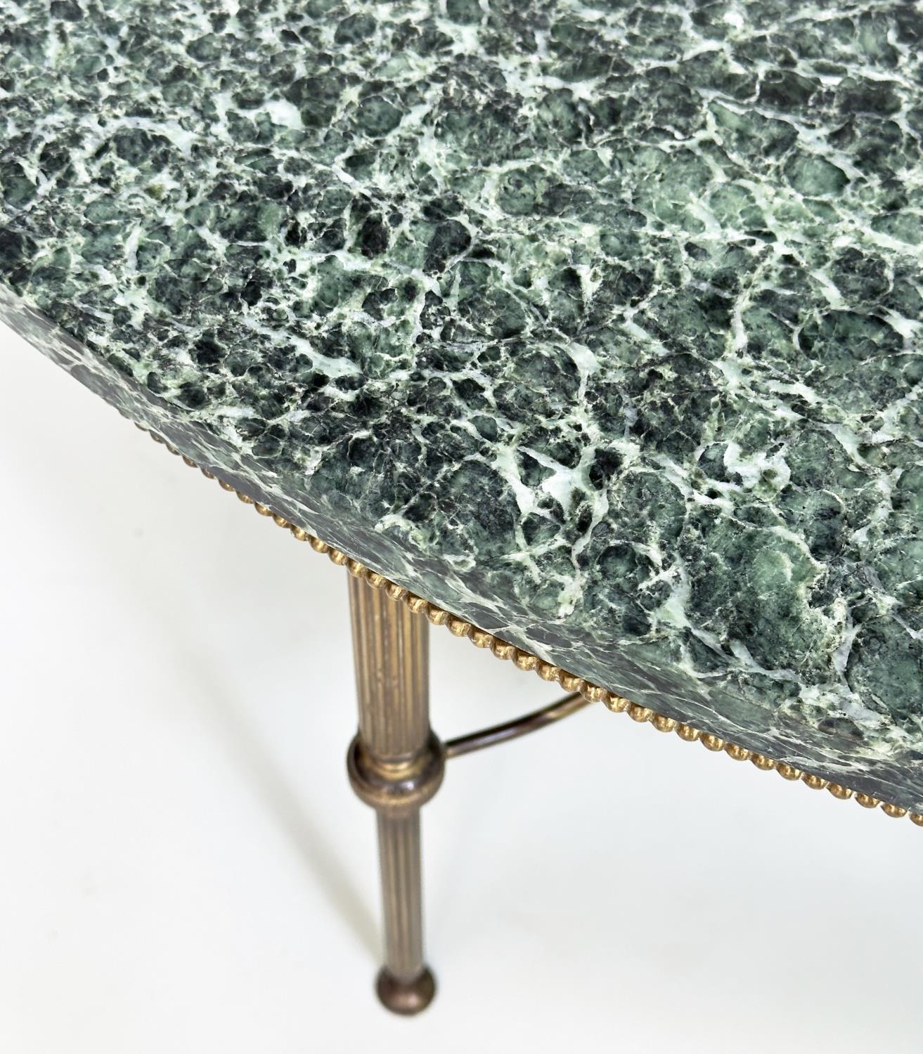 LOW TABLE, 1950s circular, marble raised upon gilt metal beaded and reeded supports, 108cm W x - Image 5 of 6