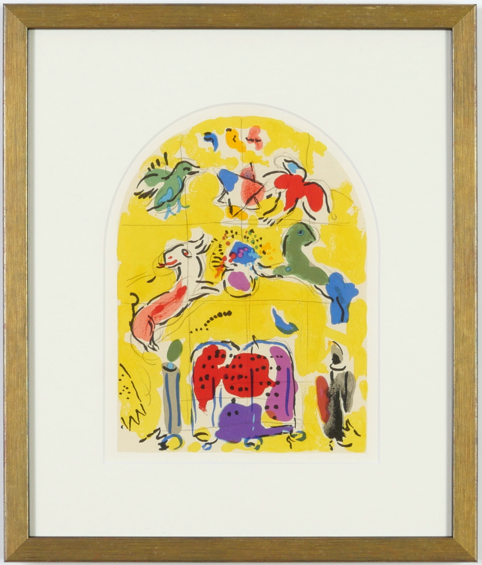 MARC CHAGALL, The Twelve Tribes, twelve lithographs in colour, printed in Paris by Mourlot 1962, - Image 4 of 13