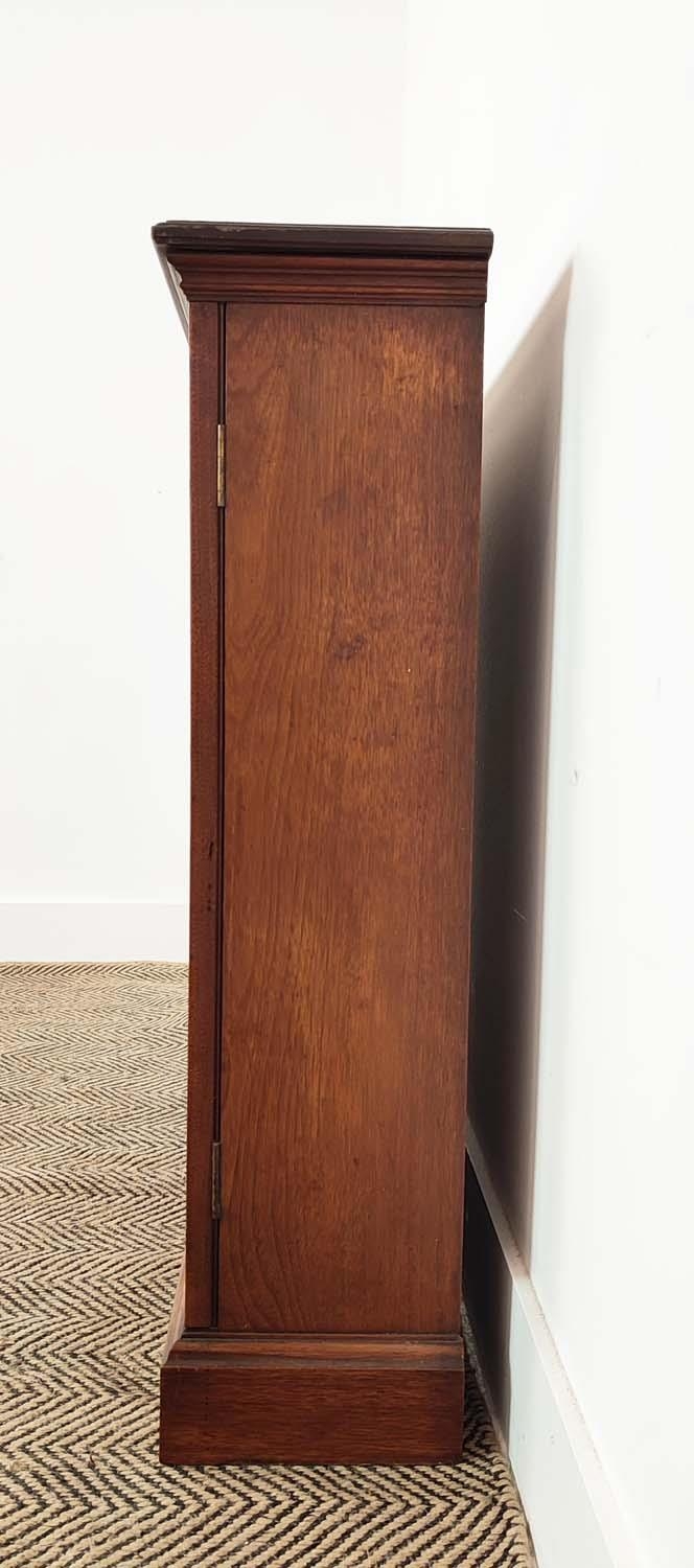 DWARF BOOKCASE, late Victorian walnut with bevelled glazed panel door enclosing shelves, 81cm H x - Bild 10 aus 14