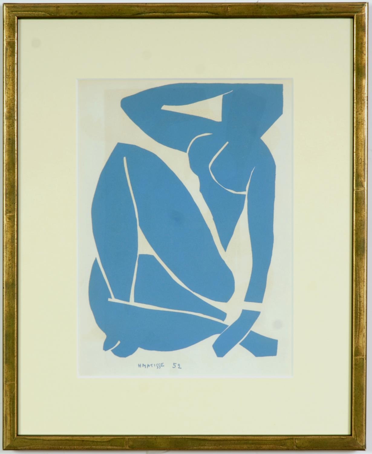 HENRI MATISSE, blue nudes, a set of four lithographs, 1960, 33cm x 25cm each. - Image 5 of 5