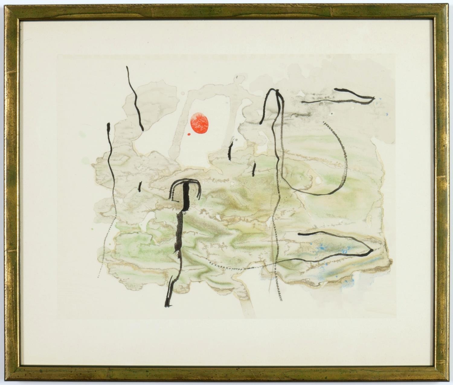 JOAN MIRO, a set of nine lithographs from Trace sur L'Eau, (Trace on the watercolour) ref Mourlot 82 - Image 6 of 10