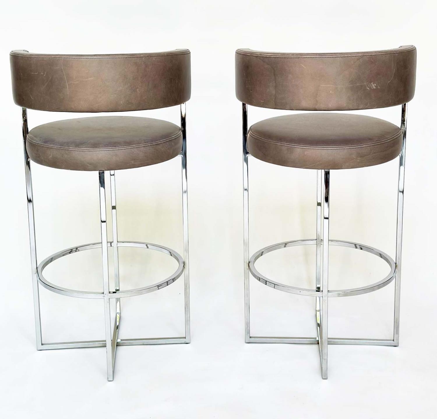 PORADA SIRIO STOOLS, a pair, Giuseppe Vigario, 92cm H x 69cm H (seat). - Image 3 of 7