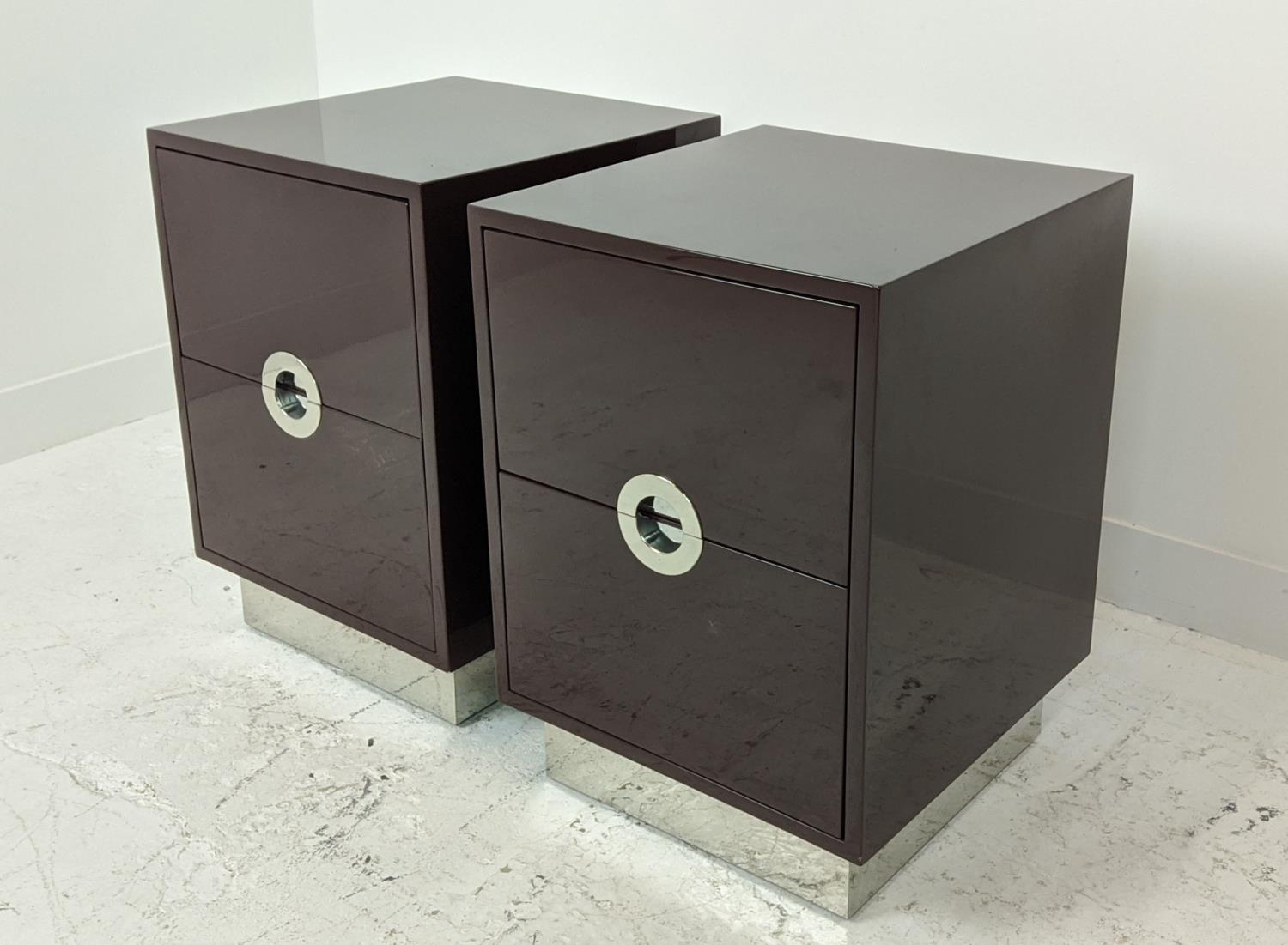 TALISMAN BESPOKE SIDE CHESTS, a pair, 45cm x 45cm 65.5cm. - Image 4 of 9