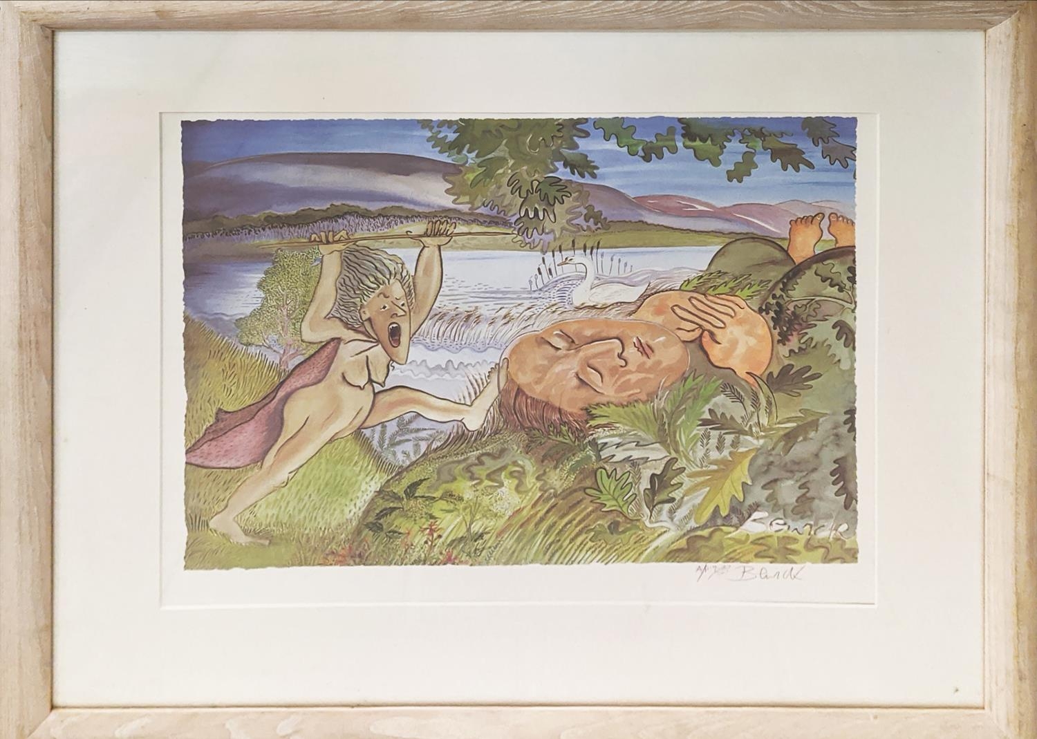 PAULINE BEWICK, 'Making for me on the rim of the bay a fiery brute in wild array', Hostmann - Image 2 of 6