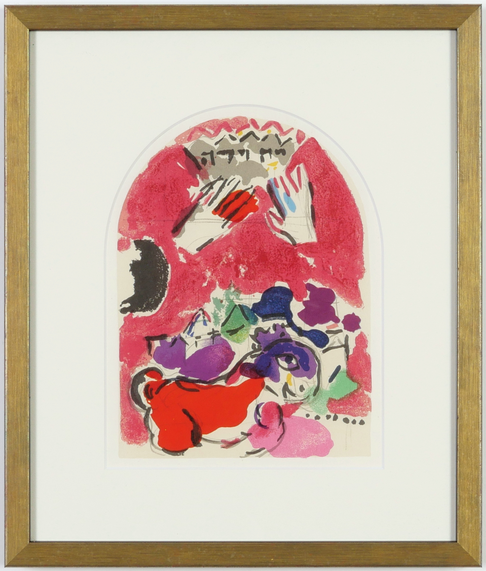 MARC CHAGALL, The Twelve Tribes, twelve lithographs in colour, printed in Paris by Mourlot 1962, - Image 12 of 13