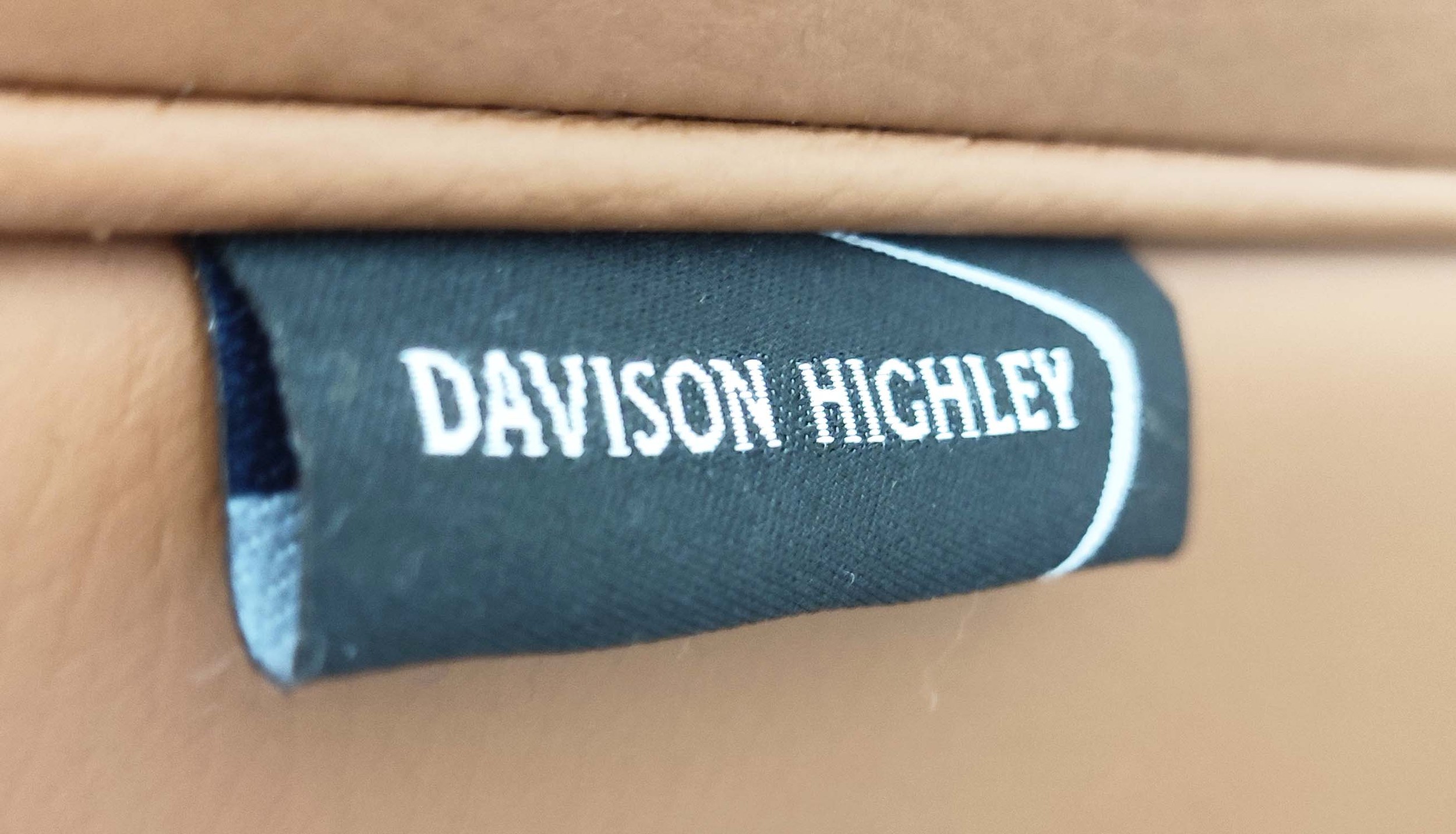 DAVISON HIGHLY ARMCHAIRS, a pair, 50.5cm W, tan leather. (2) - Bild 7 aus 7