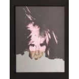 AFTER ANDY WARHOL, 'Andy Warhol self portraits', 53cm x 49cm, framed. (2)