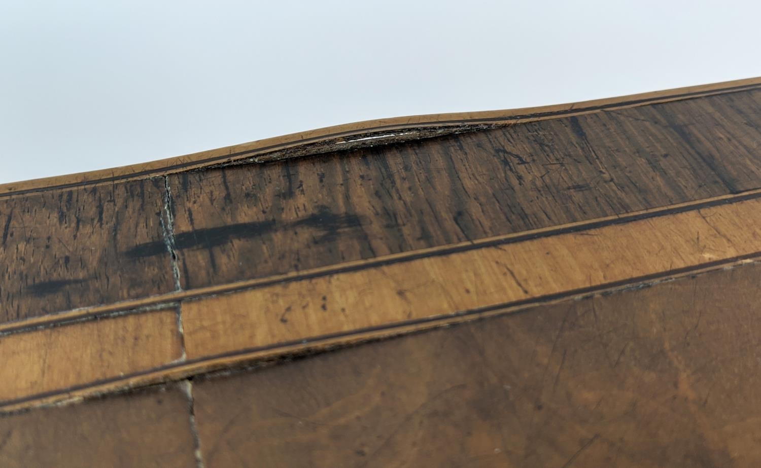 SOFA TABLE, Regency mahogany, satinwood and rosewood with crossbanded detail, with two frieze - Image 7 of 22