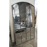 ARCHITECTURAL WALL MIRROR, 138cm H x 80cm W.